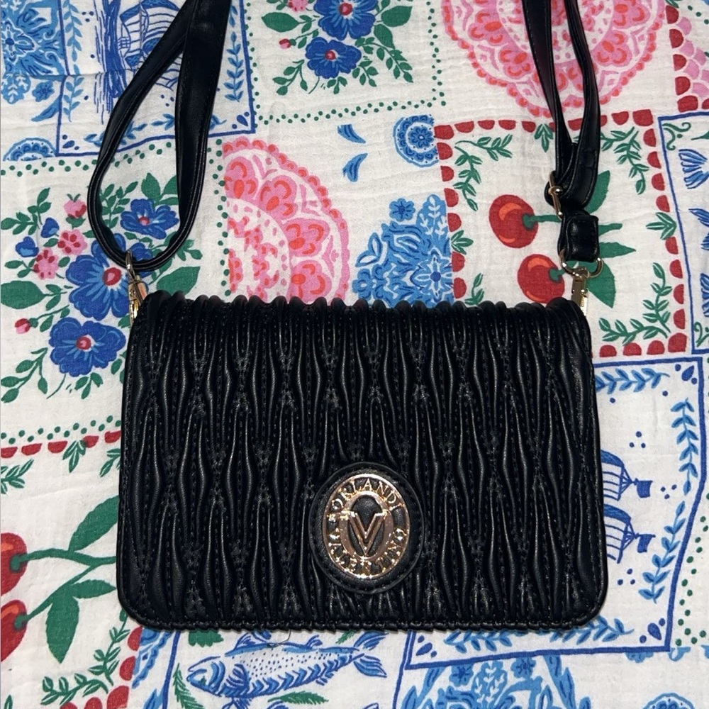 Valentino Orlandi Black Crossbody Bag